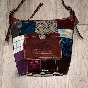 Vintage Coach Legacy Holiday Patchwork Handbag NO: G0749-11356